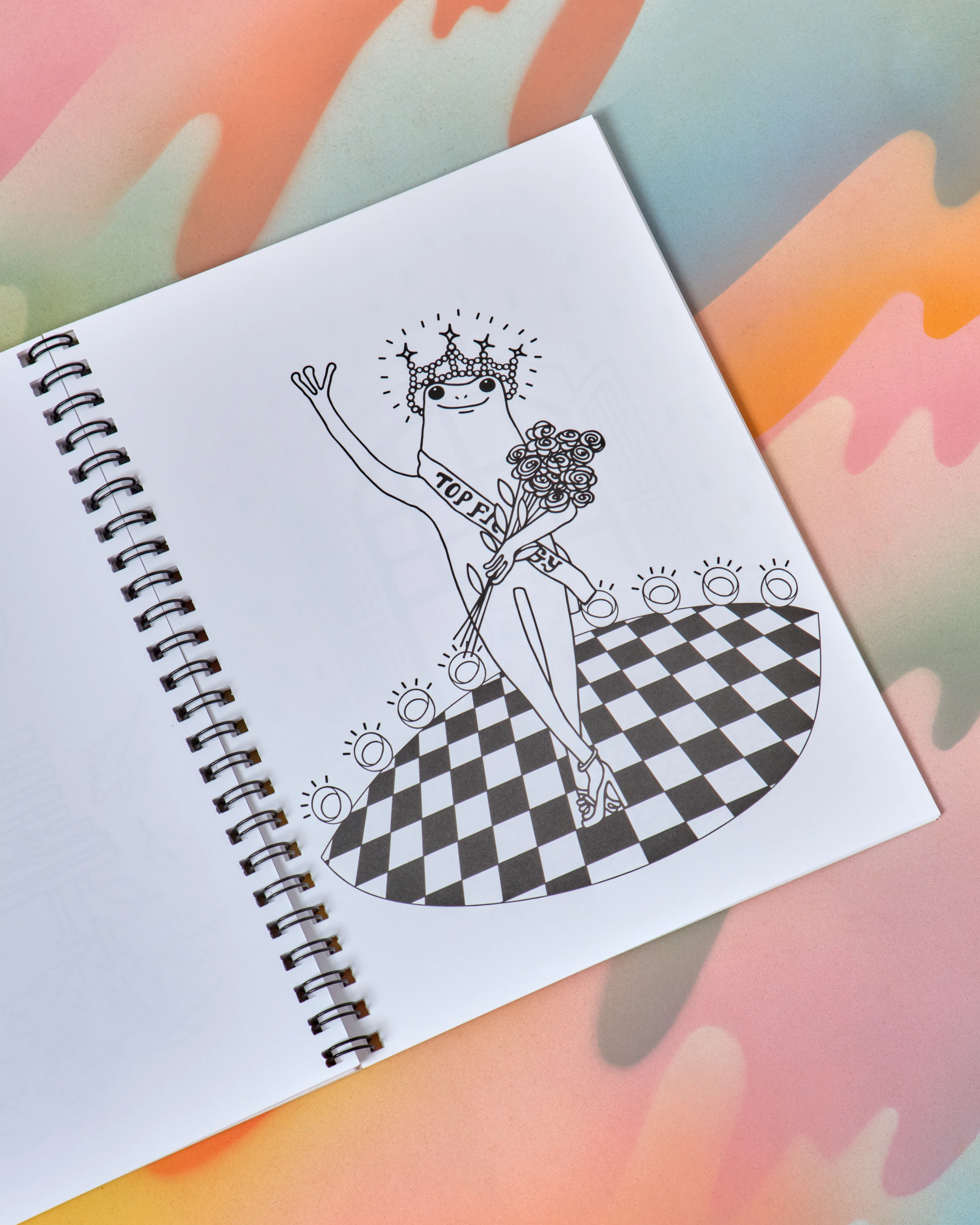 Froggy in Color Coloring Book - Image 4