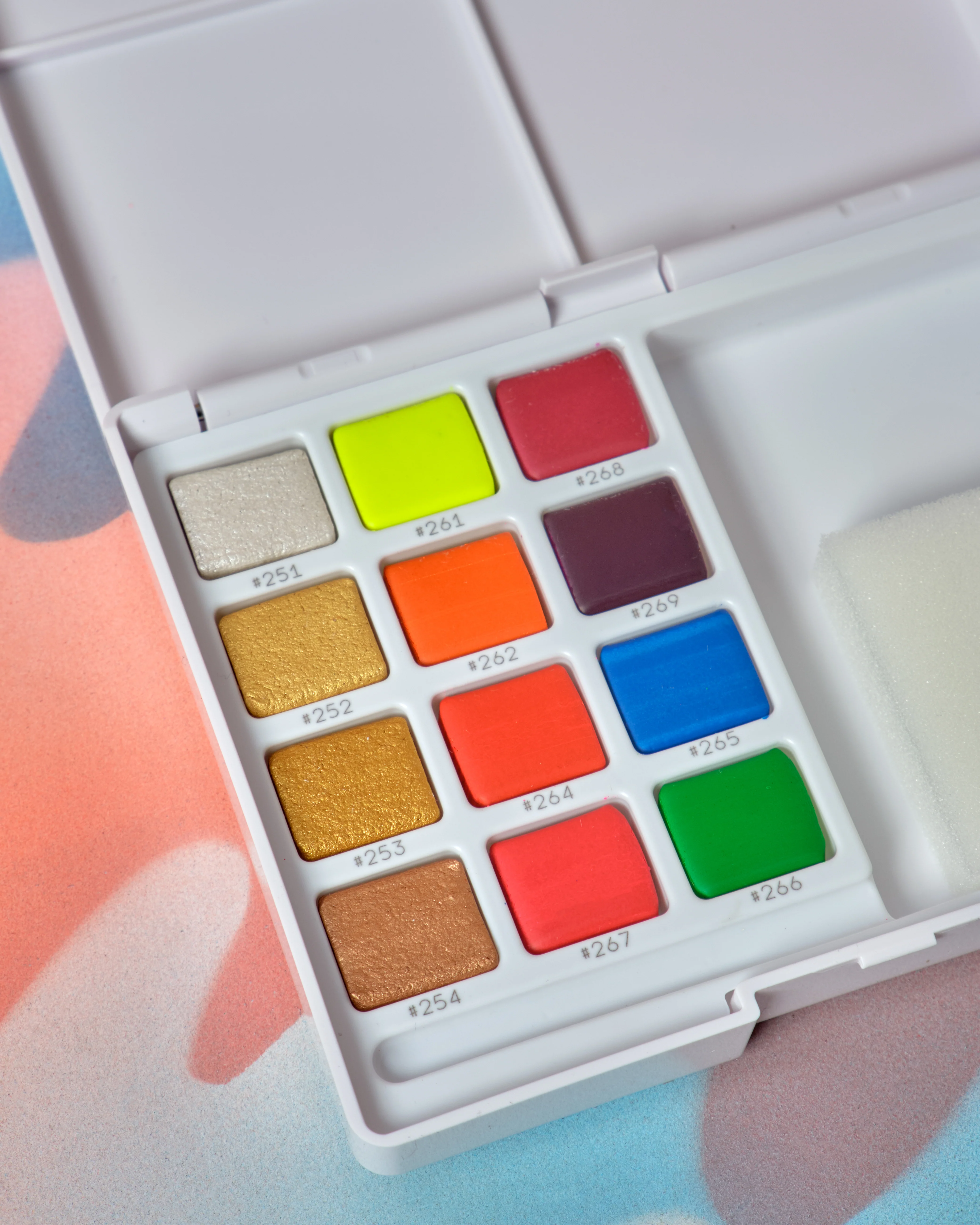 Sakura Koi Pan Watercolor Set of 12 - Metallic & Fluorescent - Image 3